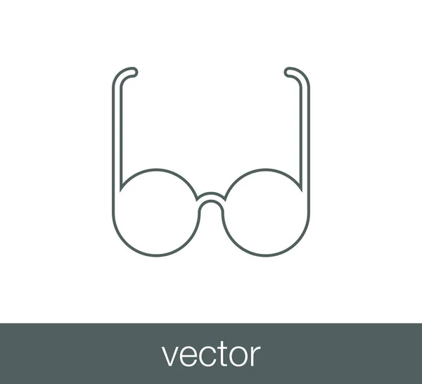 Web-Ikone Brille — Stockvektor