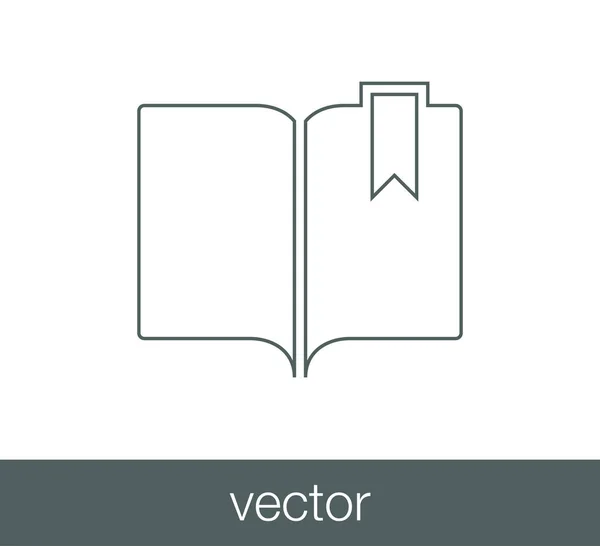 Kniha ploché ikony — Stockový vektor