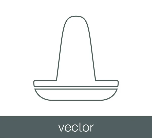 Мексиканская икона шляпы — стоковый вектор