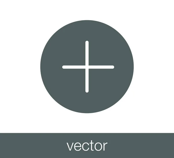 Añadir icono de signo . — Vector de stock