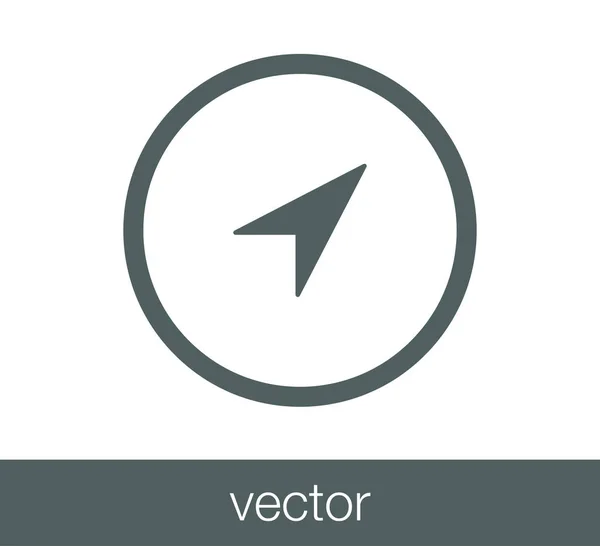 Icono de flecha de navegación . — Vector de stock