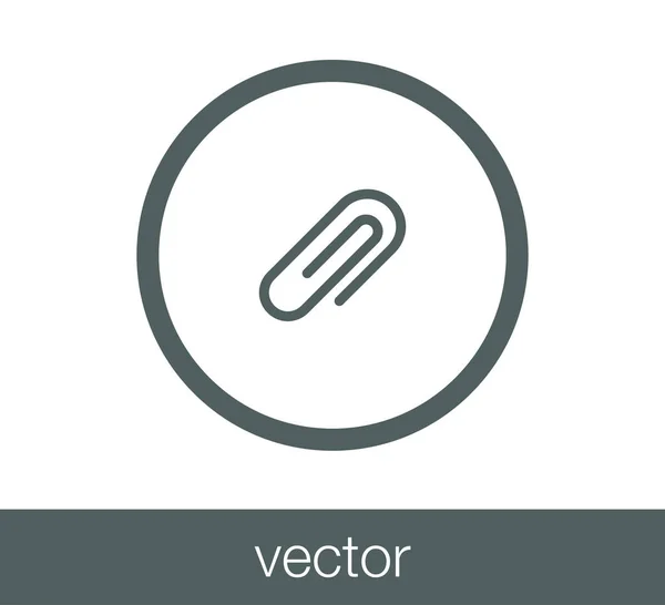 Paper clip icon. — Stock Vector