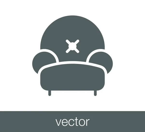 Sofa-Ikone. — Stockvektor