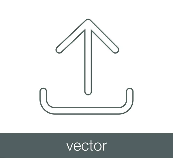 Télécharger icône avec flèche vers le haut — Image vectorielle
