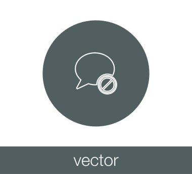 Sohbet simgesi. Yorum simgesi