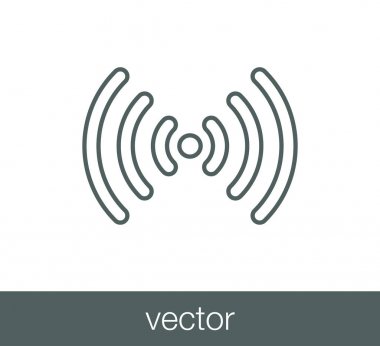 Wifi kablosuz simgesi.