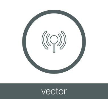 Wifi kablosuz simgesi.