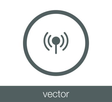 Wifi kablosuz simgesi.