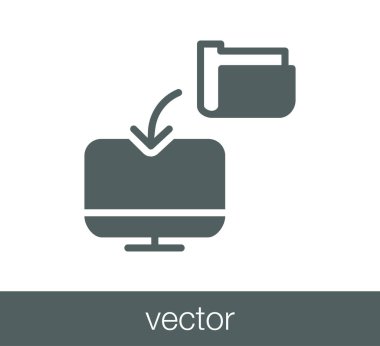 Transfer işareti simgesi.