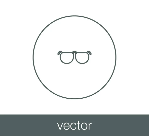 Icono web gafas — Vector de stock