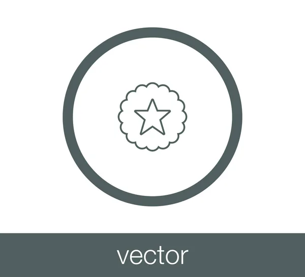 Star-Flach-Ikone — Stockvektor
