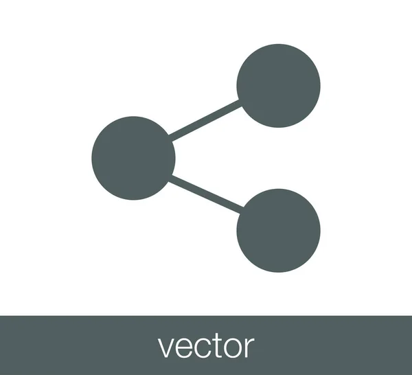 社会的ネットワークのアイコン. — ストックベクタ