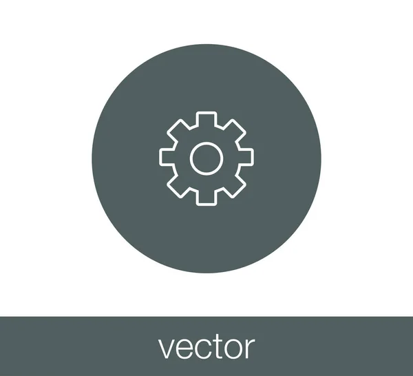 Ícone web Cogwheel . — Vetor de Stock