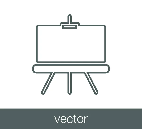 Icono plano pizarra — Vector de stock