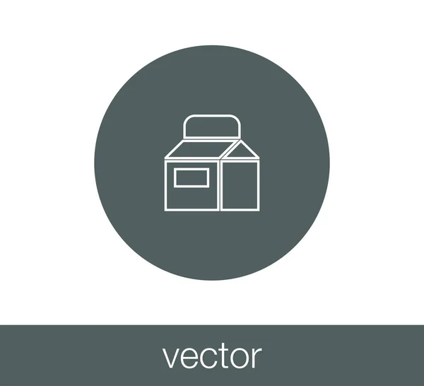 Milk carton icon — Stock Vector