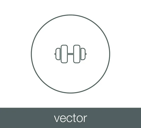 Значок веса тренажера . — стоковый вектор