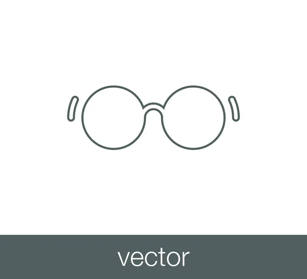 Icono web gafas — Vector de stock