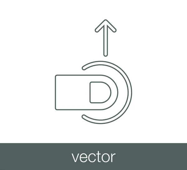 Icône geste tactile . — Image vectorielle