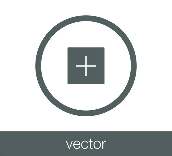 Teken pictogram toevoegen. — Stockvector