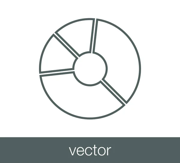CD icône plate — Image vectorielle