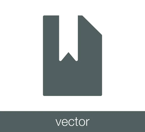 Icono de documento simple . — Vector de stock