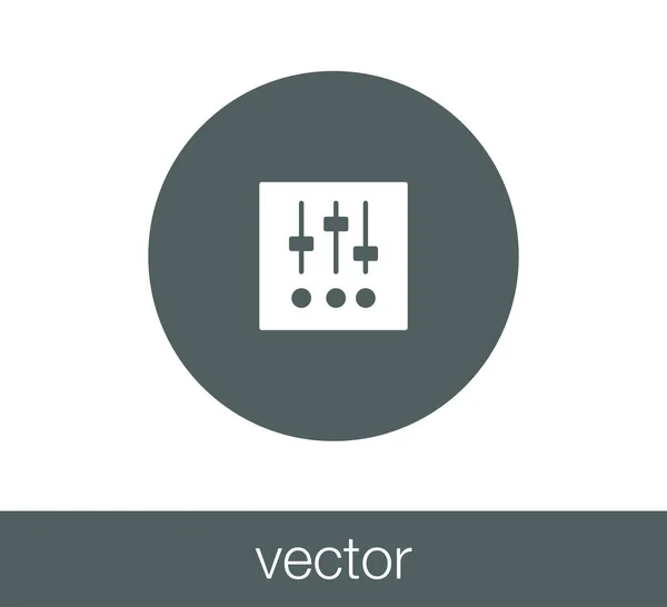 Panneau de configuration icône . — Image vectorielle