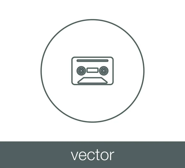 Icône cassette audio — Image vectorielle