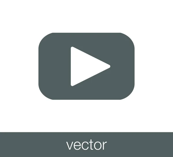 Play web icon. — Stock Vector