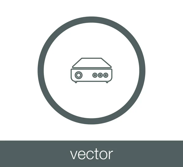 Flachbild-Symbol für Router. — Stockvektor