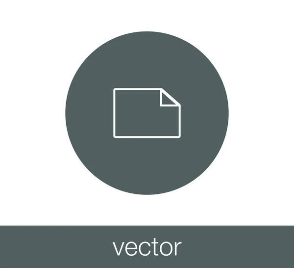 Icono de documento simple . — Vector de stock