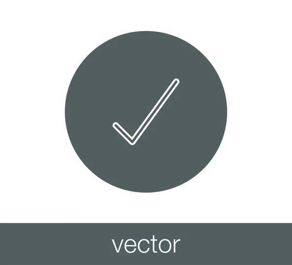 Marca de verificación icono . — Archivo Imágenes Vectoriales