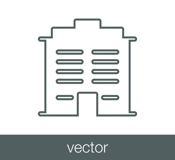 Икона современного здания. — стоковый вектор