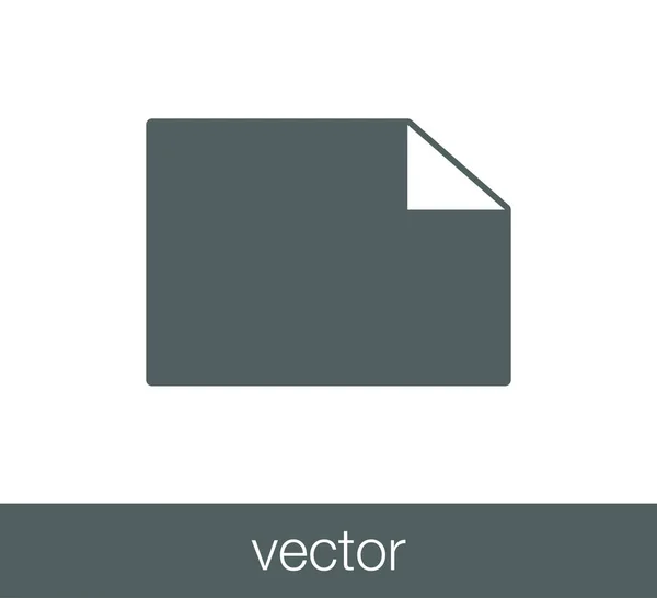 Icono de documento simple . — Vector de stock