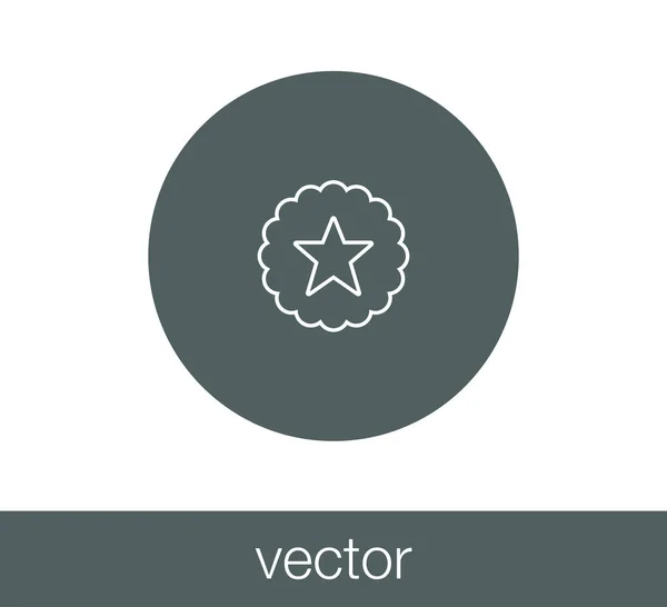 Estrella icono web — Vector de stock