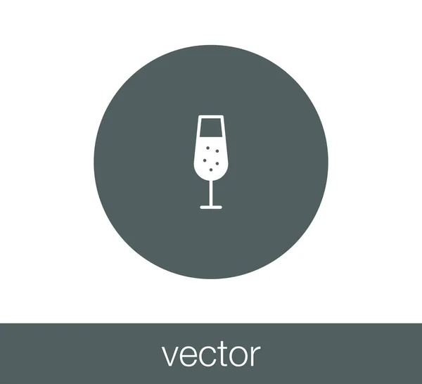 Suunnittelu samppanjaa kuvake — vektorikuva