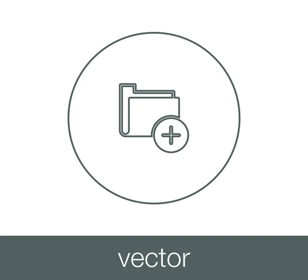 Icono de carpeta simple — Vector de stock