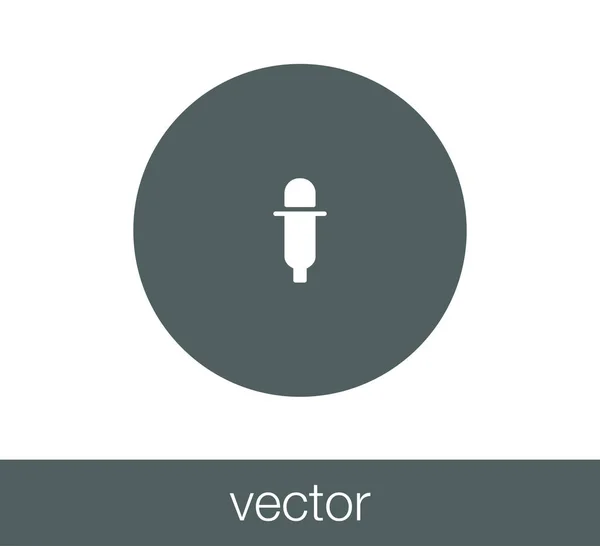 Darabjelző flat ikon — Stock Vector