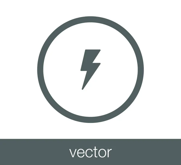 Trueno icono web . — Vector de stock