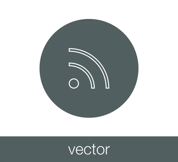 Ícone sem fio Wifi . — Vetor de Stock