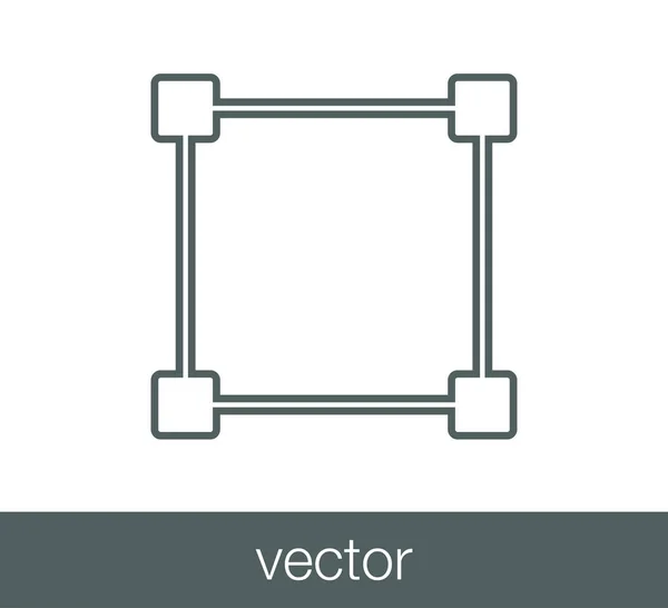 Ikona vybrané oblasti — Stockový vektor