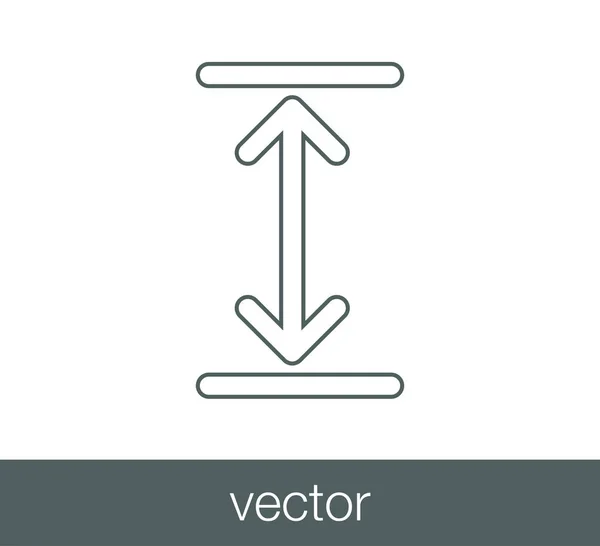 Měřítka symbolu ikona. — Stockový vektor