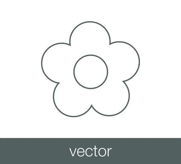 Blume Web-Symbol. — Stockvektor