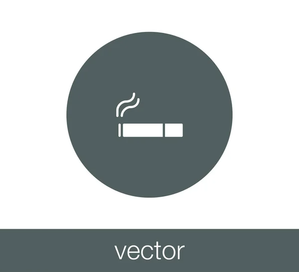 Área de fumar ícone de sinal — Vetor de Stock