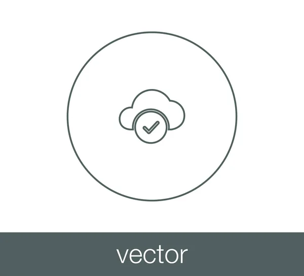 クラウド アイコンに追加します。. — ストックベクタ