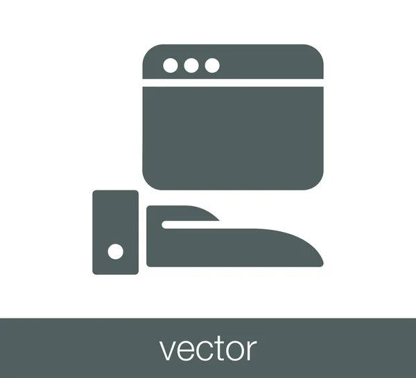 Código ícone da janela — Vetor de Stock
