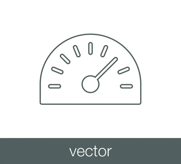 Icono web velocímetro . — Vector de stock