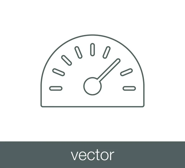 Speedometer web icon. — Stock Vector