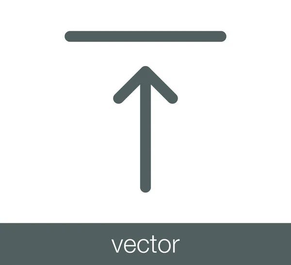 Subir icono con flecha hacia arriba — Vector de stock