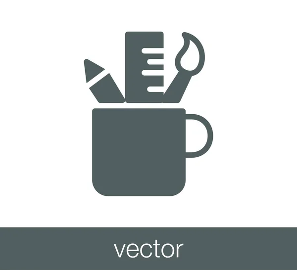 Ruler flat icon — Stock Vector