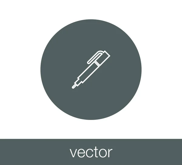 Stift Web-Ikone. — Stockvektor